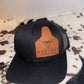 WCB cow tag hats