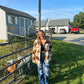 see ya cowboy plaid shacket