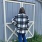 see ya cowboy plaid shacket