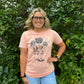 boots and roses graphic tee
