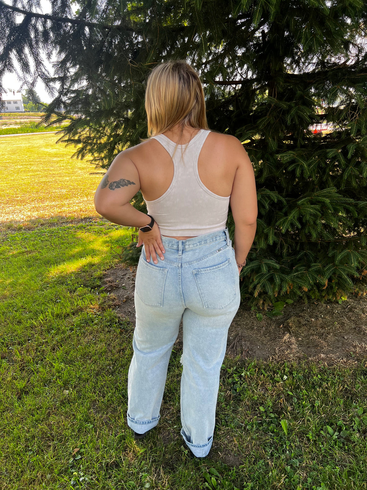 rachel ribbed tank