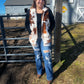 sherpa cow vest