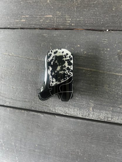 cowboy boot hair clip