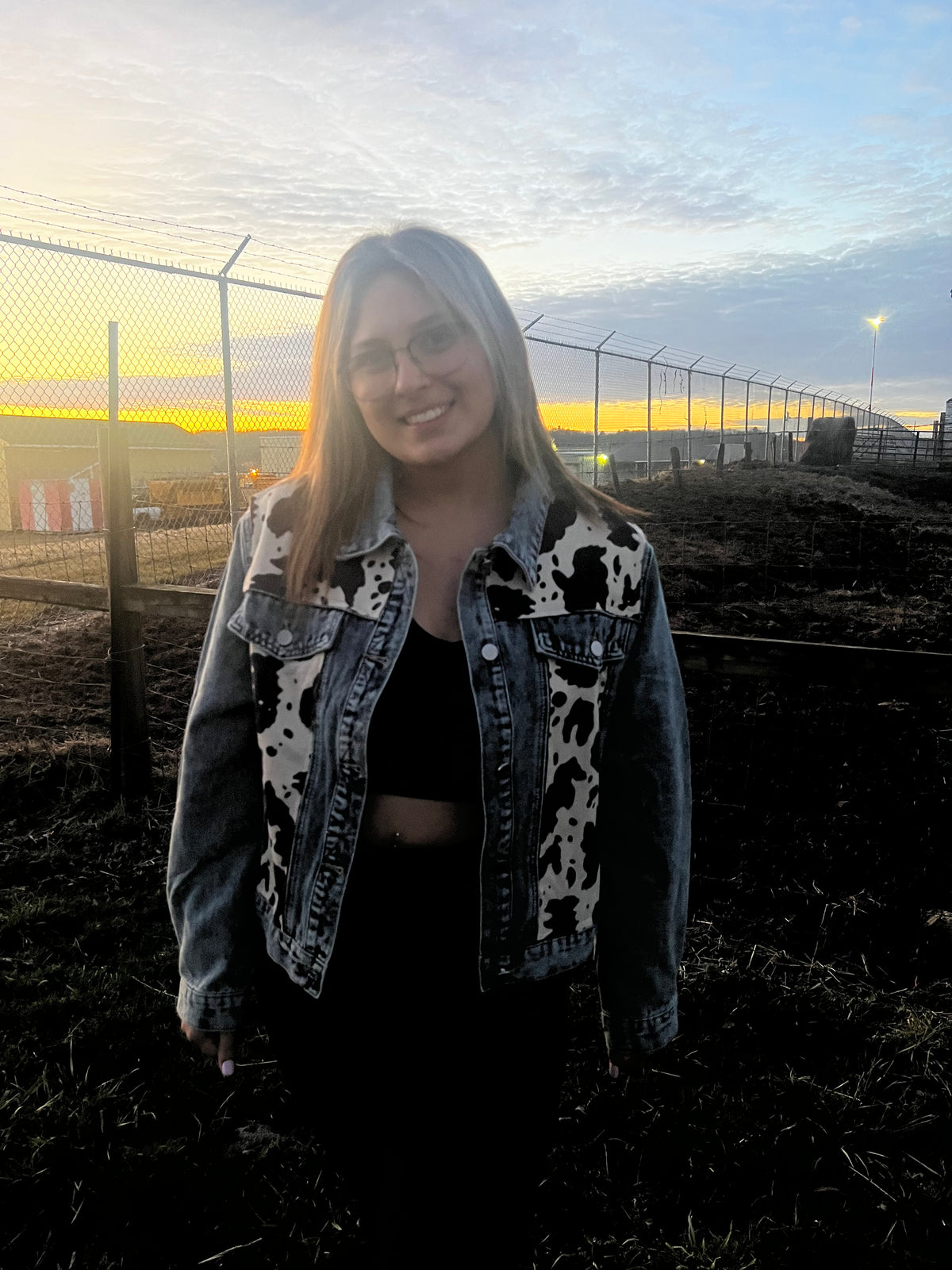 cow jean jacket