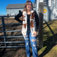 sherpa cow vest
