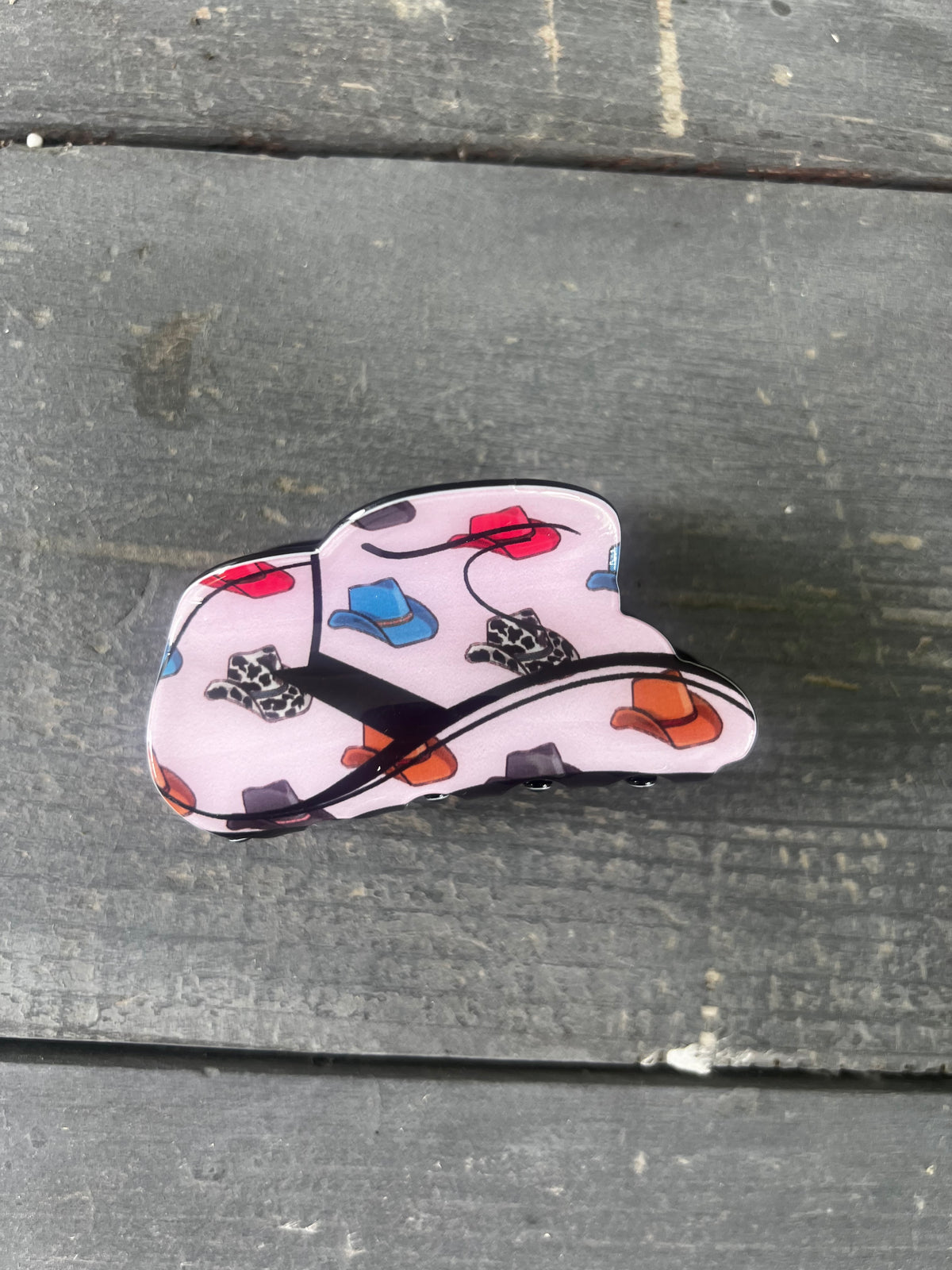 cowboy hat hair clip