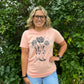 boots and roses graphic tee