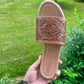 sunflower western tooled sandals