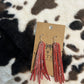 fringe dangle earrings