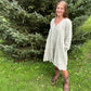 Ruffle sage dress