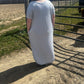 short sleeve maxi dress