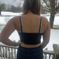 diamond fringe crop top