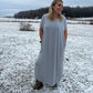 short sleeve maxi dress