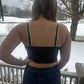 diamond fringe crop top