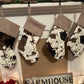 cowprint christmas stockings