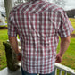 MENS red pearl snap shirt