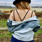 Black lace overlay tank